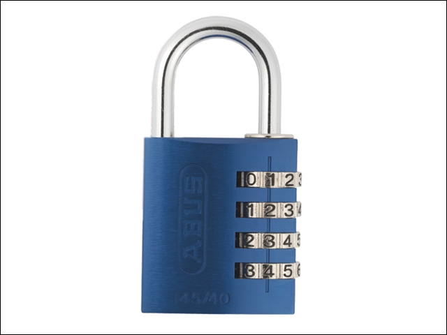 ABUS 145/40 40mm Aluminium Combination Padlock Blue 49523