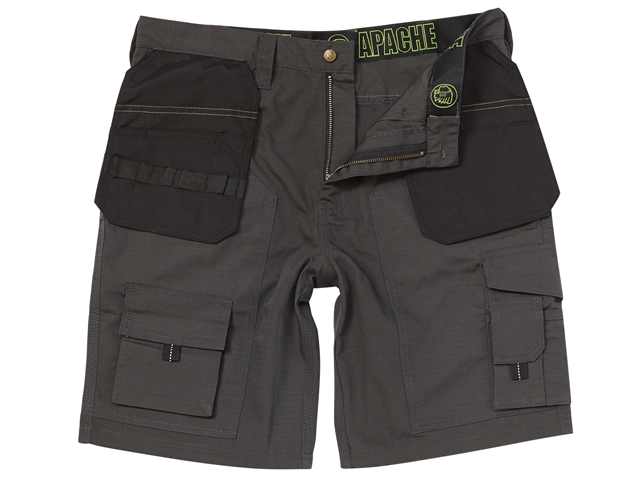 Apache Grey Rip-Stop Holster Shorts Waist 32in