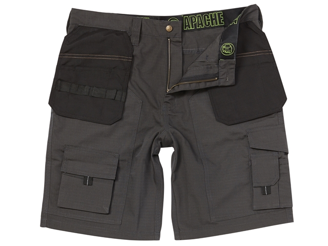 Apache Grey Rip-Stop Holster Shorts Waist 34in