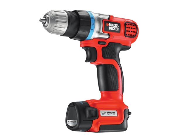 Black & Decker EGBL108K Compact Drill Driver 10.8 Volt 1 x 1.3Ah Li-Ion 10.8V