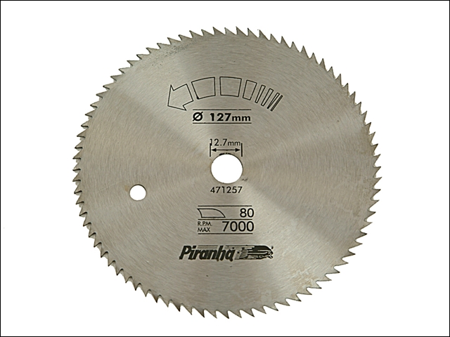 Black & Decker Circular Saw Blade 127 x 12.7mm x 80T Cross Cut