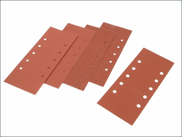 Black & Decker 1/2 Sanding Sheets Orbital 115mm x 280mm Punched Assorted (Pack of 5)