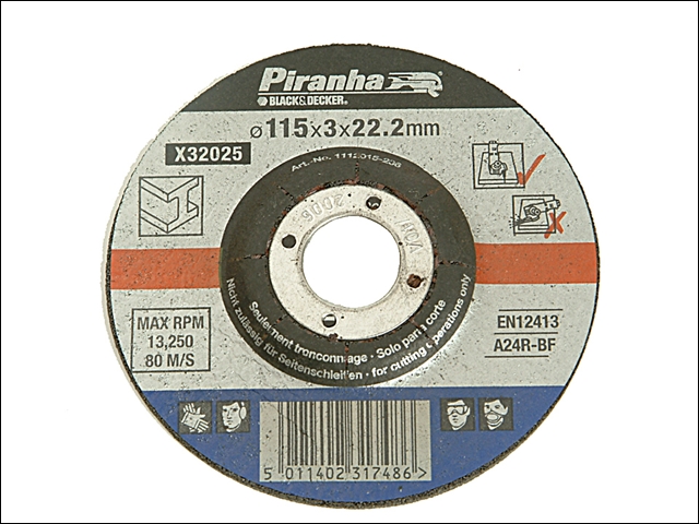 Black & Decker X32075 Proline Cut Off Disc for Stone 115mm