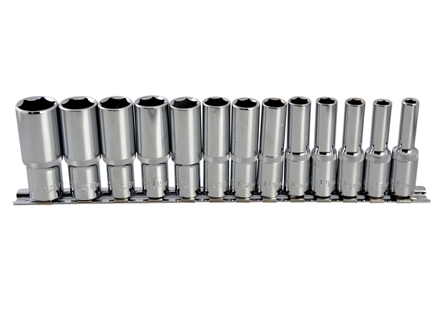 BlueSpot Tools Deep Socket Set of 13 Metric 3/8in Square Drive