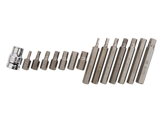 BlueSpot Tools Hex Bit Set, 15 Piece