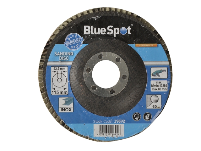 BlueSpot Tools Sanding Flap Disc 115mm 60 Grit