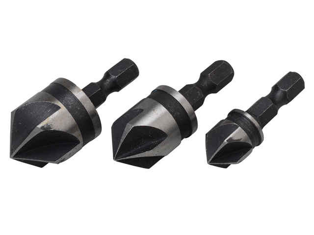 BlueSpot Tools Countersink Bit Set 3 Piece