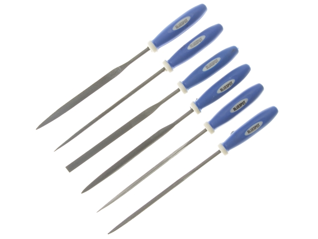 BlueSpot Tools Mini File Set With Pouch 6 Piece