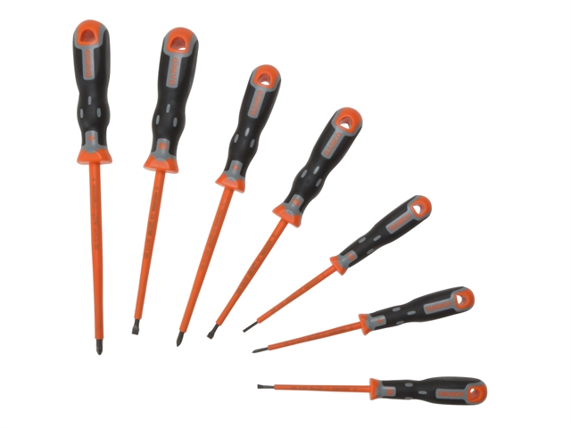 Bahco 202.032 Tekno+ VDE Screwdriver Set 7 Piece in Wallet  SL/PZ