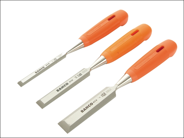 Bahco 414 Bevel Edge Chisel Set of 3: 12, 18 & 25mm