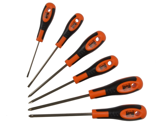 Bahco 600 Series Screwdriver Set 6 Piece SL/PH/PZ