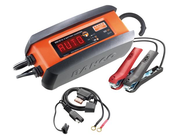 Bahco BBCE12-3 Fully Automatic Battery Charger 3A 12V