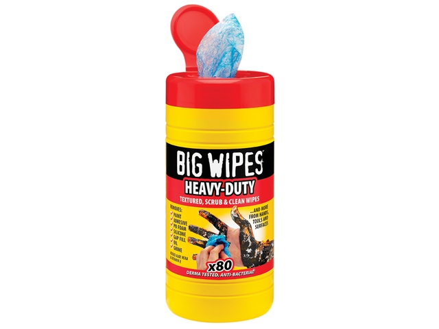 Big Wipes Red Top Heavy-Duty Wipes Tub of 80
