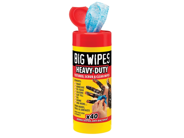 Big Wipes Red Top Heavy-Duty Wipes Tub of 40