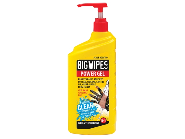 Big Wipes Power Gel Hand Cleaner 1 Litre (Pump)