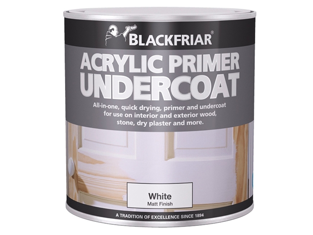 Blackfriar Quick Drying Acrylic Primer Undercoat Grey 1 Litre