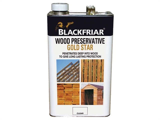 Blackfriar Wood Preservative Gold Star Dark Brown 5 Litre