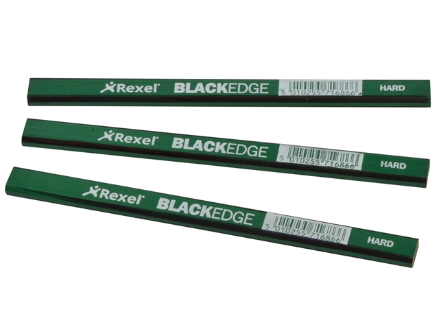 Blackedge Carpenters Pencils - Green / Hard Card of 12