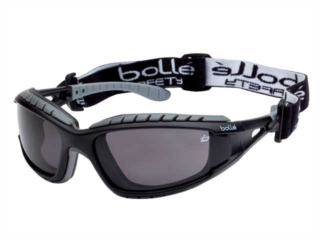 Bollé Safety Tracker Safety Glasses Vented Smoke