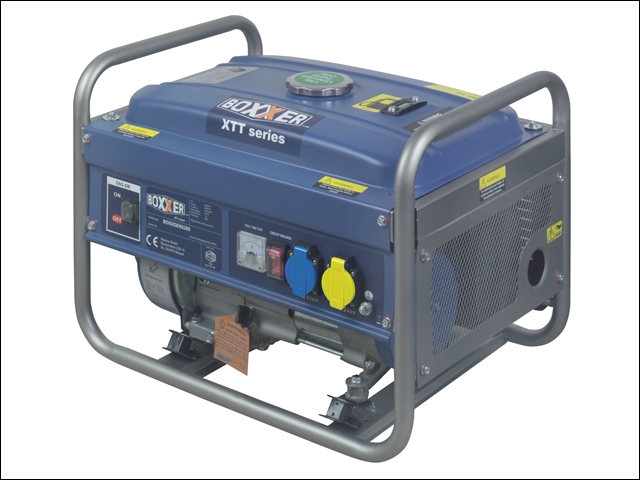 Boxxer 2200 Petrol Roll Cage Generator 2200 Watt 110/230 Volt 230V