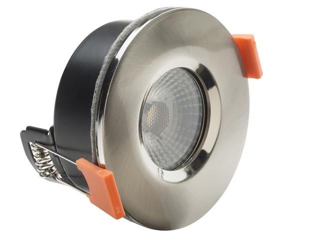 Byron LED Fire Rated Anti-Glare Downlight 3.8W Satin Nickel