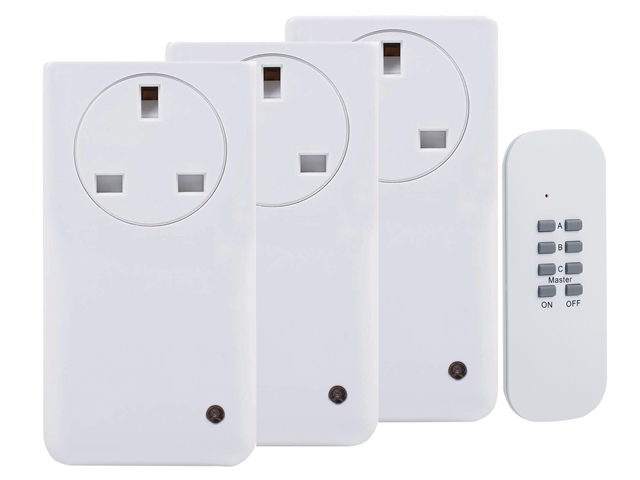 Byron SmartHome Remote Control Socket Kit 3 Piece