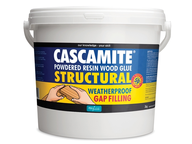 Polyvine Cascamite One Shot Structural Wood Adhesive Tub 3kg