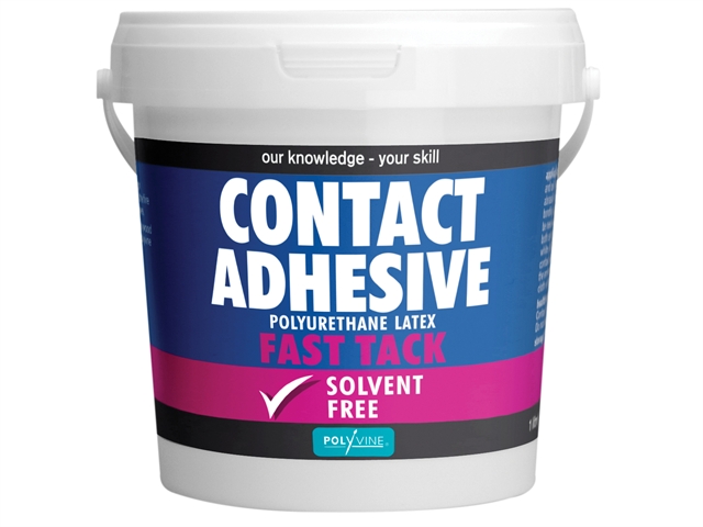 Polyvine Contact Adhesive Solvent Free Fast Tack 1 Litre