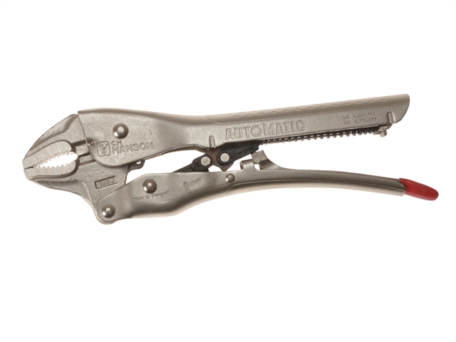 C H Hanson Automatic Locking Pliers Curved Jaw 250mm (10in)