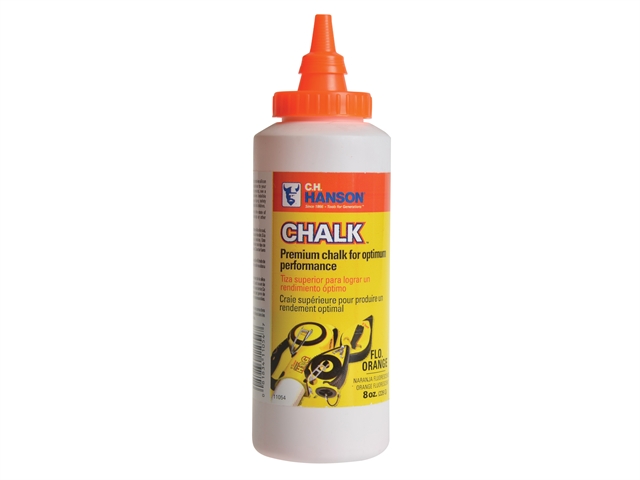 C H Hanson Chalk Refill 227g (8 oz) Fluorescent Orange