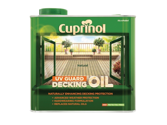 Cuprinol UV Guard Decking Oil Natural 2.5 Litre