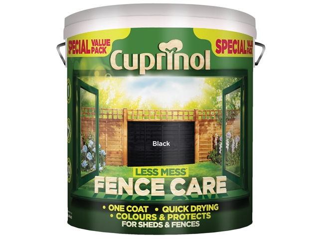 Cuprinol Less Mess Fence Care Black 6 Litre