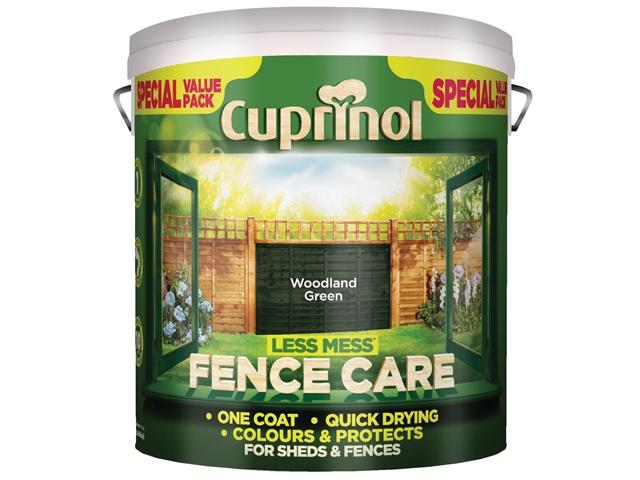 Cuprinol Less Mess Fence Care Woodland Green 6 Litre