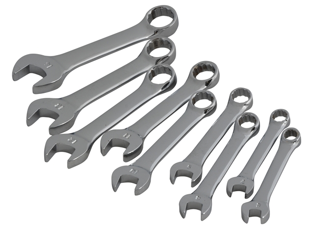 Dickie Dyer Stubby Combination Spanner Set of 9 Metric 6mm to 14mm