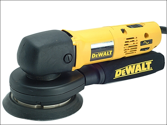 DEWALT DW443 150mm Body Grip Random Orbit Variable Speed Sander 530 Watt 230 Volt 230V