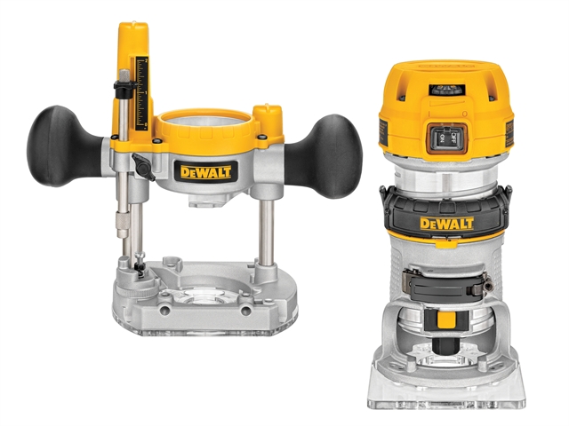 DEWALT D26204K 1/4in Premium Plunge & Fixed Base Combi Router 900 Watt 110 Volt 110V