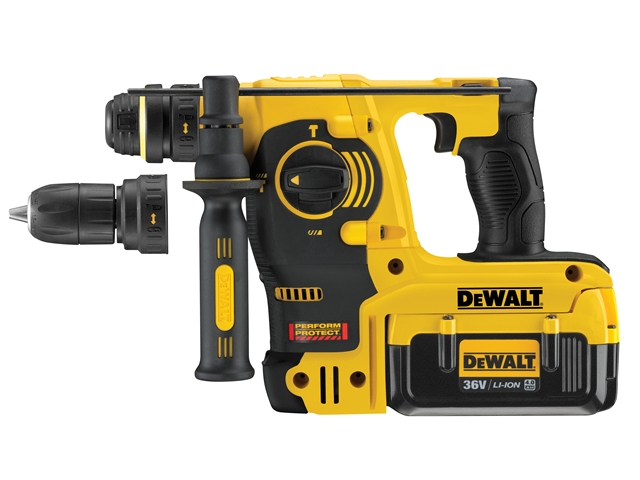 DEWALT DCH364M2 Heavy-Duty Quick Change SDS Plus Rotary Hammer 36 Volt 2 x 4.0Ah Li-Ion 36V