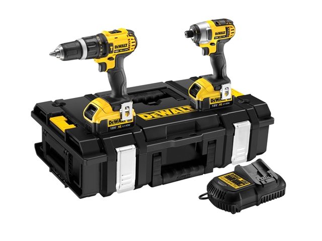 DEWALT DCK285M2 Compact Twin Pack 18 Volt 2 x 4.0Ah Li-Ion 18V