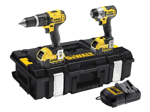 DEWALT DCK285 M2B Compact 2 Speed Twin Pack 18 Volt 4.0Ah Li-Ion 18V