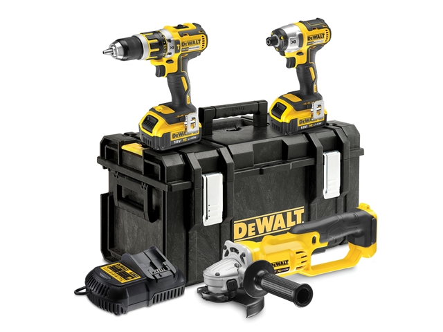 DEWALT DCK382M2 Brushless 3 Piece Kit 18 Volt 2 x 4.0Ah Li-Ion 18V