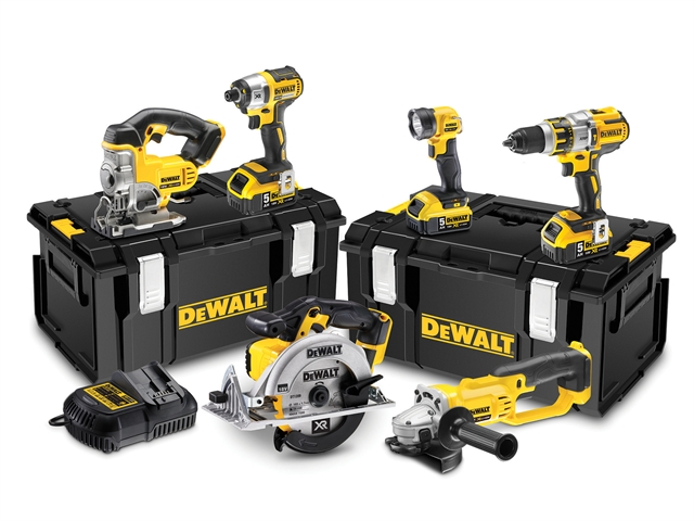 DEWALT DCK694P3 Brushless 3 Speed 6 Piece Kit 18 Volt 3 x 5.0Ah Li-Ion 18V