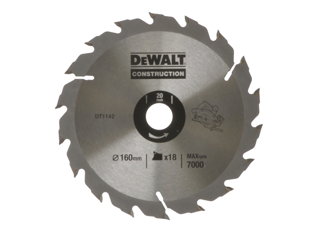 DEWALT Circular Saw Blade 160 x 20mm x 18T Series 30 Fast Rip