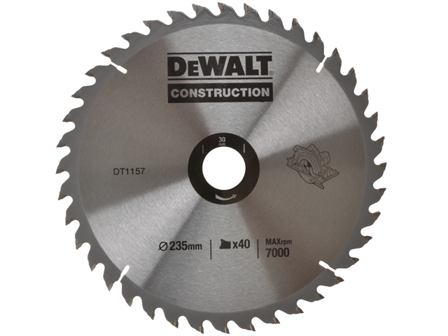 DEWALT Circular Saw Blade  235 x 30mm x 40T Series 30 General Purpose