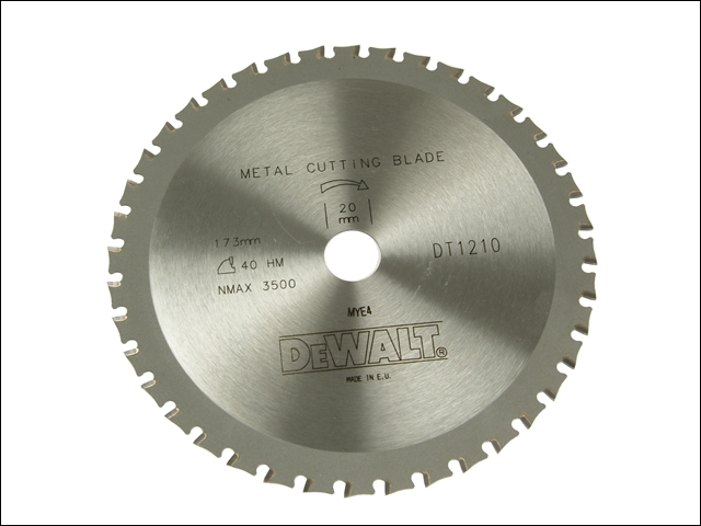 DEWALT Trim Saw Blade 173 x 20mm x 50T Ferrous Metals