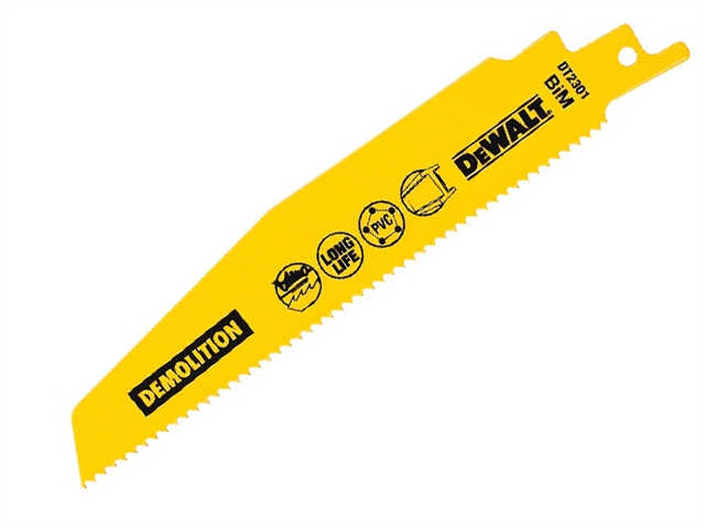 DEWALT Sabre Blade Demolition Metal & Plastic 152mm Pack of 5