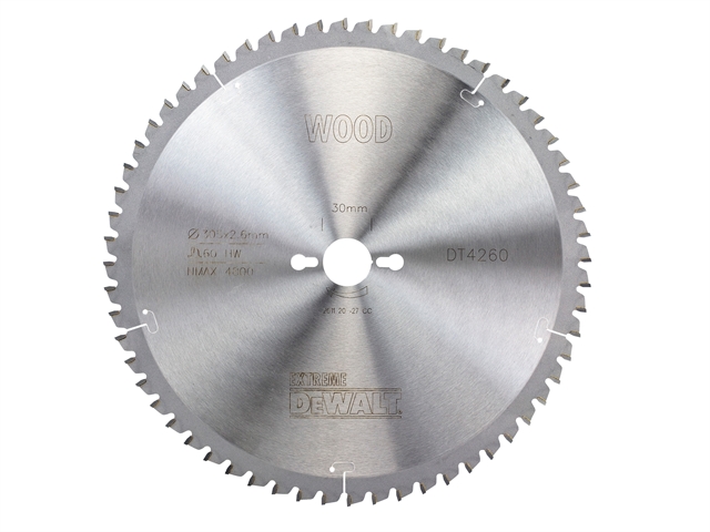 DEWALT Circular Saw Blade 305 x 30mm x 60T Series 40 Fine Finish