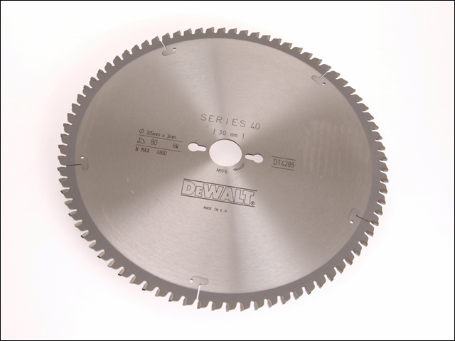 DEWALT Circular Saw Blade 305 x 30mm x 80T Series 40 Extra Fine Finish