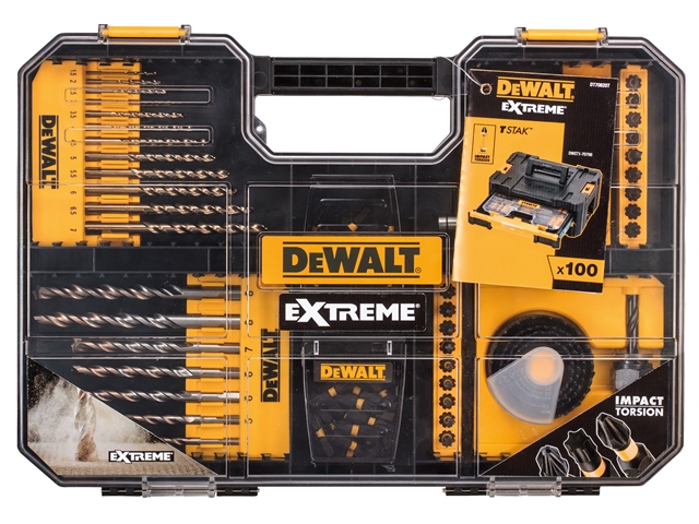 DEWALT Extreme Drill & SDS Set 100 Piece