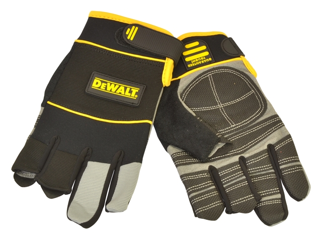 DEWALT Fingerless Framers Gloves Black / Yellow