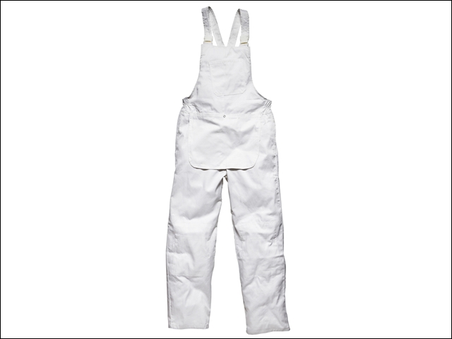 Dickies Painters Bib & Brace White - XXL  46 to 48 WAIST